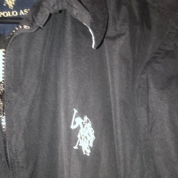 - POLO RALPH LAUREN XL Men's Oilcloth Waterproof Black Patina Bomber Jacket - Picture 4 of 6